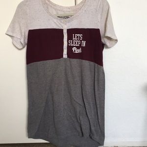 Pink ‘Let’s Sleep in Pink’ Shirt